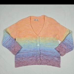 Pastel Gradient Rainbow Women's Cardigan